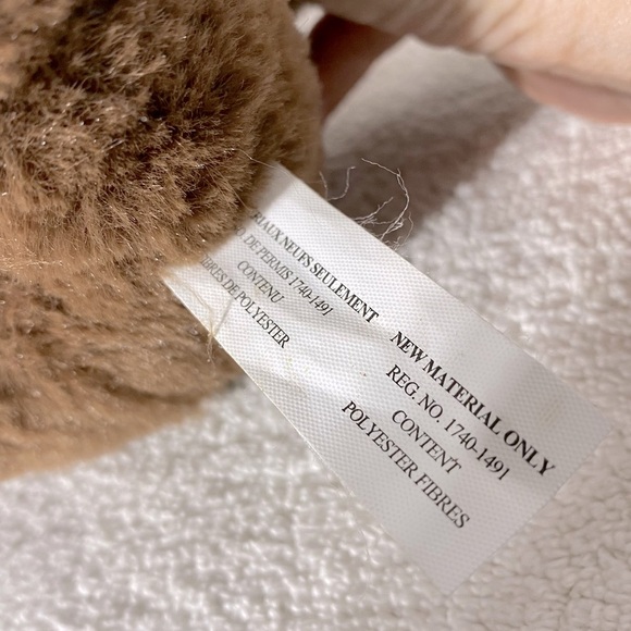 Super Soft Brown Purple Bunny Rabbit Plush Toy Stuffed Animal - Picture 9 of 10
